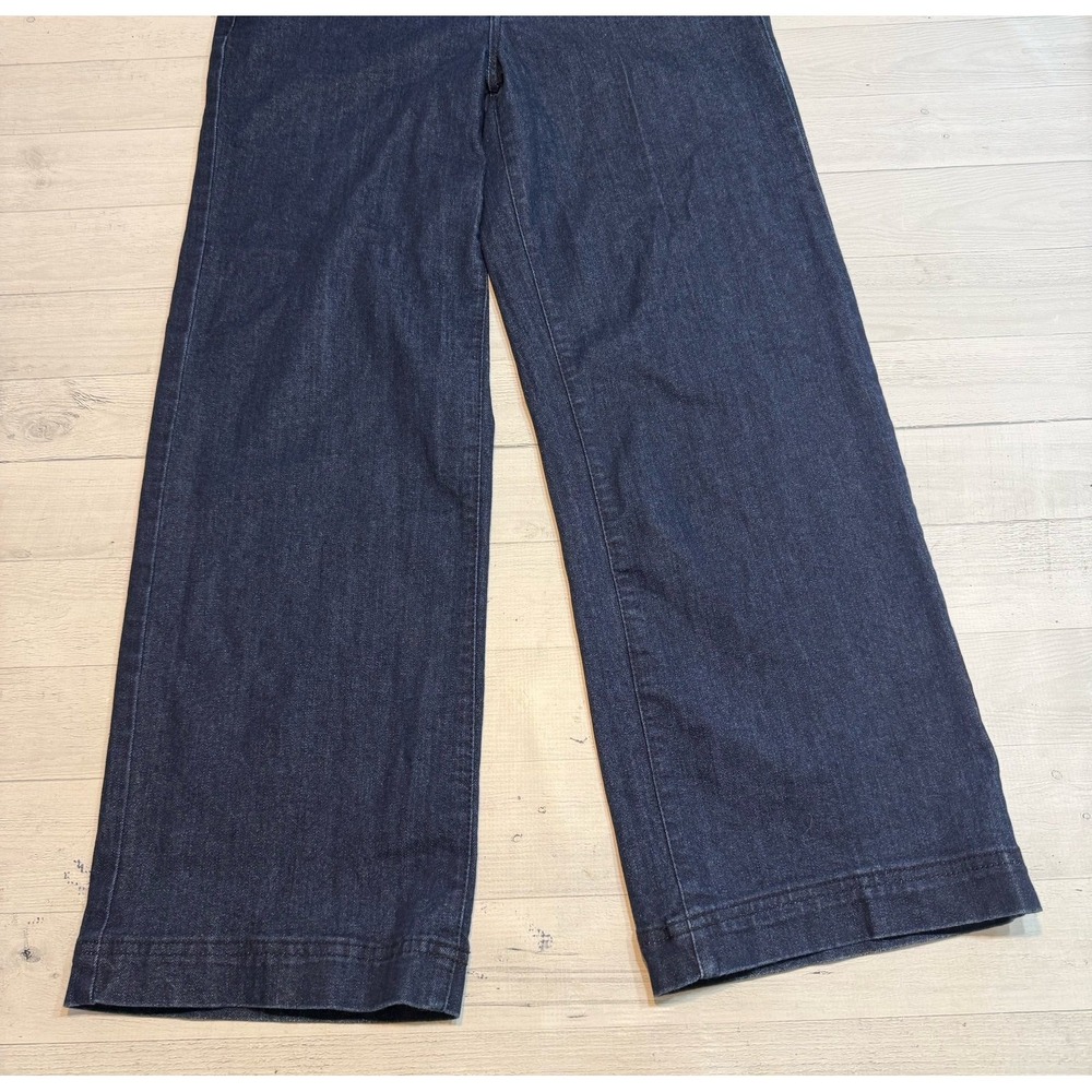 Rachel Zoe dark denim wide leg jeans women's size 8 - Picture 3 of 10